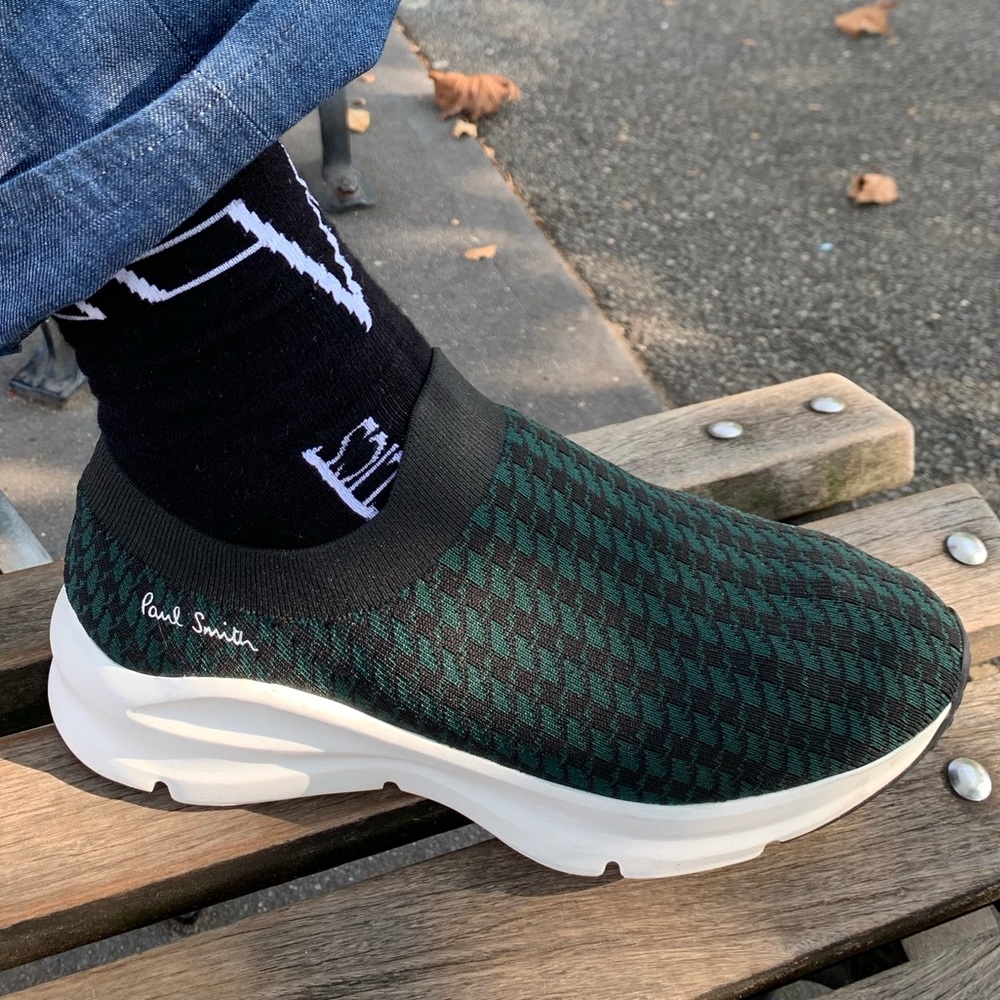 Paul Smith Sock Sneaker with chunky sports molded sole new $400